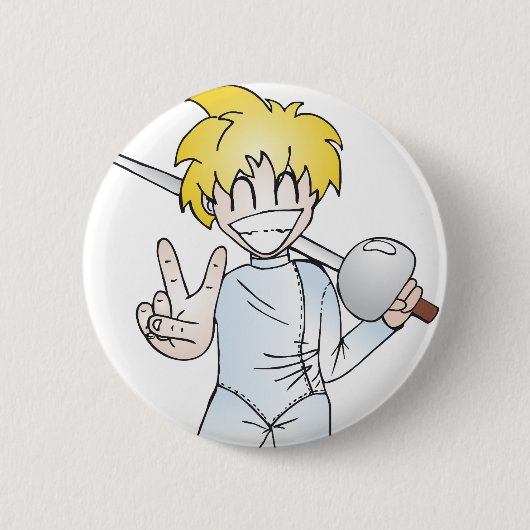 Badge Rond 5 Cm Clôture avec le sourire (Devant)