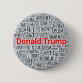 Badge Rond 5 Cm Cloud anti-Trump (Devant)