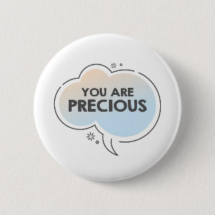 Badge Rond 5 Cm Cloud conversation et texte de motivation vous ête