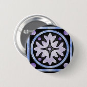 Badge Rond 5 Cm Clouded stained Glass (Devant & derrière)