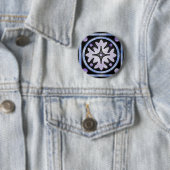 Badge Rond 5 Cm Clouded stained Glass (En situation)