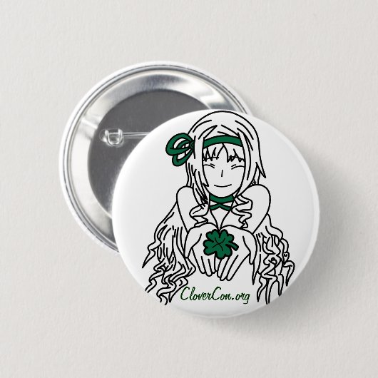 Badge Rond 5 Cm CloverCon (Devant & derrière)