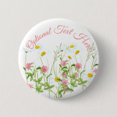 Badge Rond 5 Cm Clovers & Daisy (Devant)