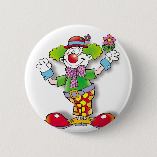 Badge Rond 5 Cm Clown (Devant)