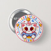 Badge Rond 5 Cm Clown certifié (Devant & derrière)