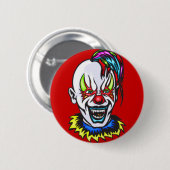 Badge Rond 5 Cm Clown de mal de vampire (Devant & derrière)