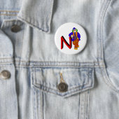 Badge Rond 5 Cm Clown de N (En situation)