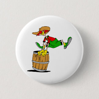Badge Rond 5 Cm Clown de rodéo