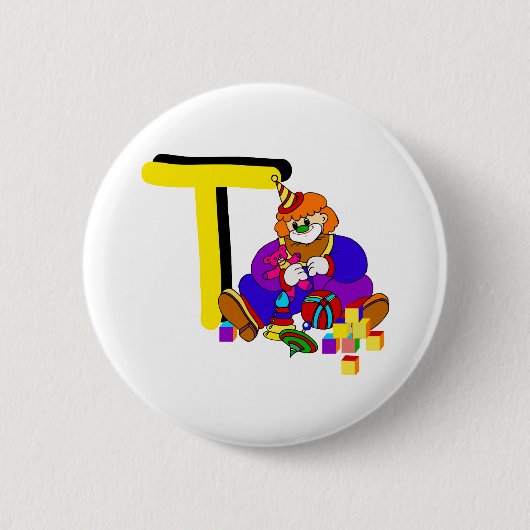 Badge Rond 5 Cm Clown de T (Devant)