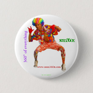 Badge Rond 5 Cm Clown du BOUTON sean360x 360°