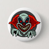 Badge Rond 5 Cm Clown effrayant (Devant)