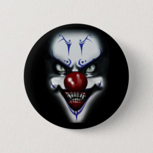 Badge Rond 5 Cm Clown effrayant