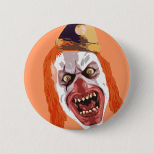 Badge Rond 5 Cm Clown macabre