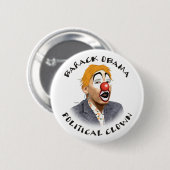 Badge Rond 5 Cm Clown politique (Devant & derrière)