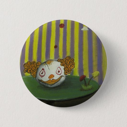 Badge Rond 5 Cm Clownhead dans Mushroomland (Devant)