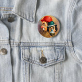 Badge Rond 5 Cm Clowns (En situation)