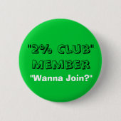 Badge Rond 5 Cm Club de 2% (Devant)