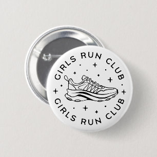 Badge Rond 5 Cm Club de course pour filles