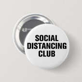Badge Rond 5 Cm Club de dérangement social (Devant & derrière)