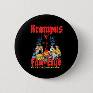 Badge Rond 5 Cm Club de fans de Krampus Noël laid Démon de Noël al