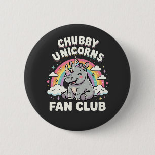 Badge Rond 5 Cm Club de fans de licornes mignonnes Licorne arc-en-