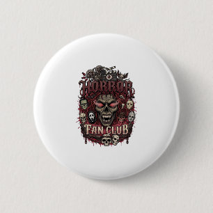 Badge Rond 5 Cm Club de fans d'horreur Halloween Visage de démon C