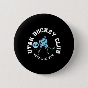 Badge Rond 5 Cm Club de hockey Utah Edge Dark Heather Officielleme