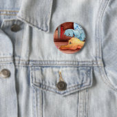 Badge Rond 5 Cm Club de lecture (En situation)