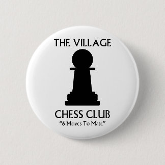 Badge Rond 5 Cm Club d'échecs de village