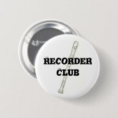 Badge Rond 5 Cm Club d'enregistreur (Devant & derrière)