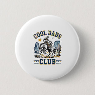 Badge Rond 5 Cm Club des papas cools Design de chemise Western Cow