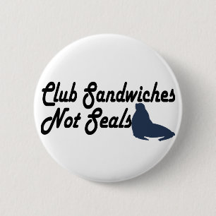 Badge Rond 5 Cm Club Sandwichs et non sceaux