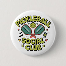 Club Social de Pickleball Design Rétro pour joueur