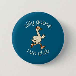 Badge Rond 5 Cm Club Sport Marathon Silly Gymer Course Canard Cour