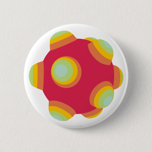 Badge Rond 5 Cm ClumpBubble - lumineux ! (Devant)