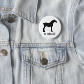 Badge Rond 5 Cm Clydesdale (En situation)