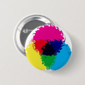 Badge Rond 5 Cm CMYK psychédélique (Devant & derrière)