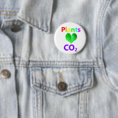 Badge Rond 5 Cm CO2 d'amour de plantes (En situation)