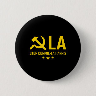Badge Rond 5 Cm Coach Commie-la Kamala Harris Tim Wheimer 2024 La