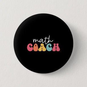 Badge Rond 5 Cm Coach de mathématiques Professeur de mathématiques