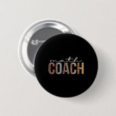 Badge Rond 5 Cm Coach Math Leopard Appréciation Amusement Pour Les (Devant & derrière)