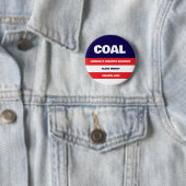 Badge Rond 5 Cm COAL button (En situation)