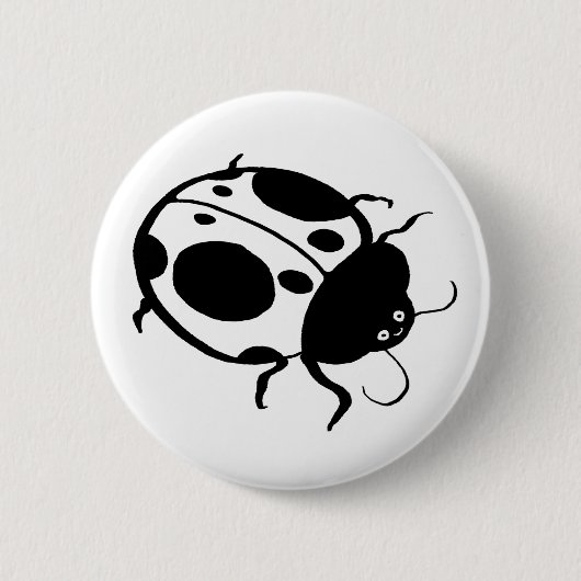 Badge Rond 5 Cm Coccinelle- (Devant)