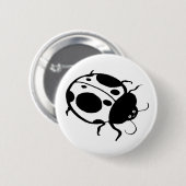 Badge Rond 5 Cm Coccinelle- (Devant & derrière)