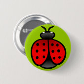 BADGE ROND 5 CM COCCINELLE (Devant & derrière)