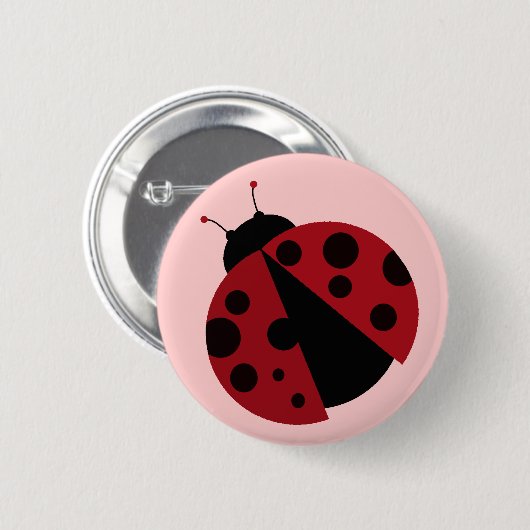 Badge Rond 5 Cm coccinelle (Devant & derrière)