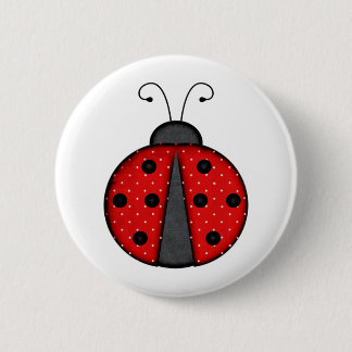 Badge Rond 5 Cm Coccinelle mignonne