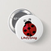 Badge Rond 5 Cm Coccinelle simple (Devant & derrière)