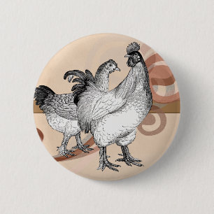 Badge Rond 5 Cm Cochines vintages