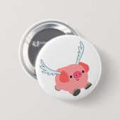 Badge Rond 5 Cm Cochon De Dessin À Charme (Devant & derrière)